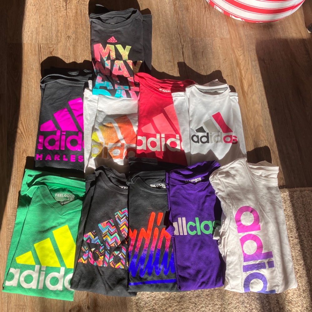 10 adidas tshirt lot
